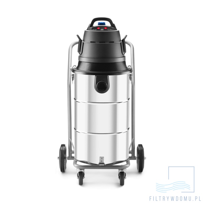 Odkurzacz przemysłowy do gipsu podłączony do szlifierki typu żyrafa